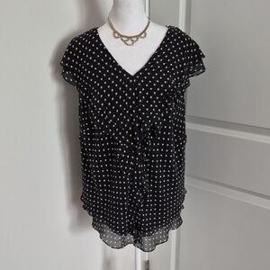 Polka Dot Blouse, Size 24W